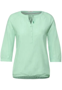 Cecil Blusen*Raglanbluse in Unifarbe soft cheeky green