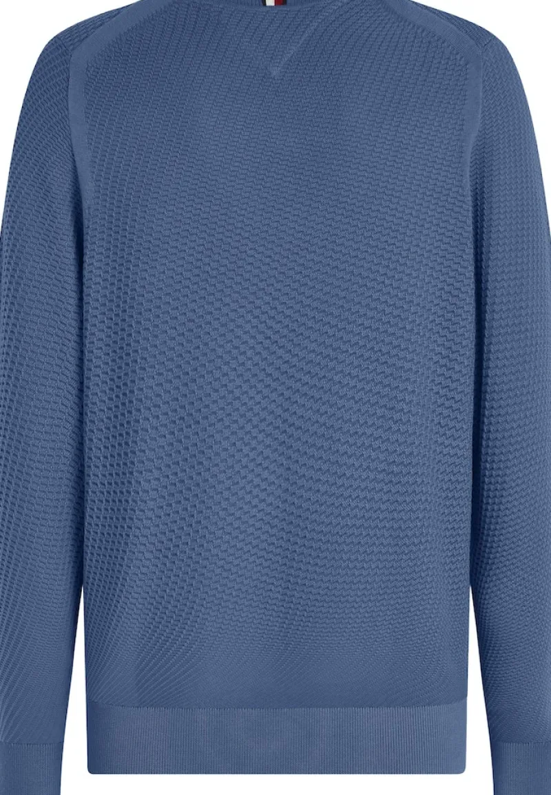 Tommy Hilfiger Pullover & Sweatshirts|Big Boys*RECTANGULAR STRUCTURE CREW NK faded indigo