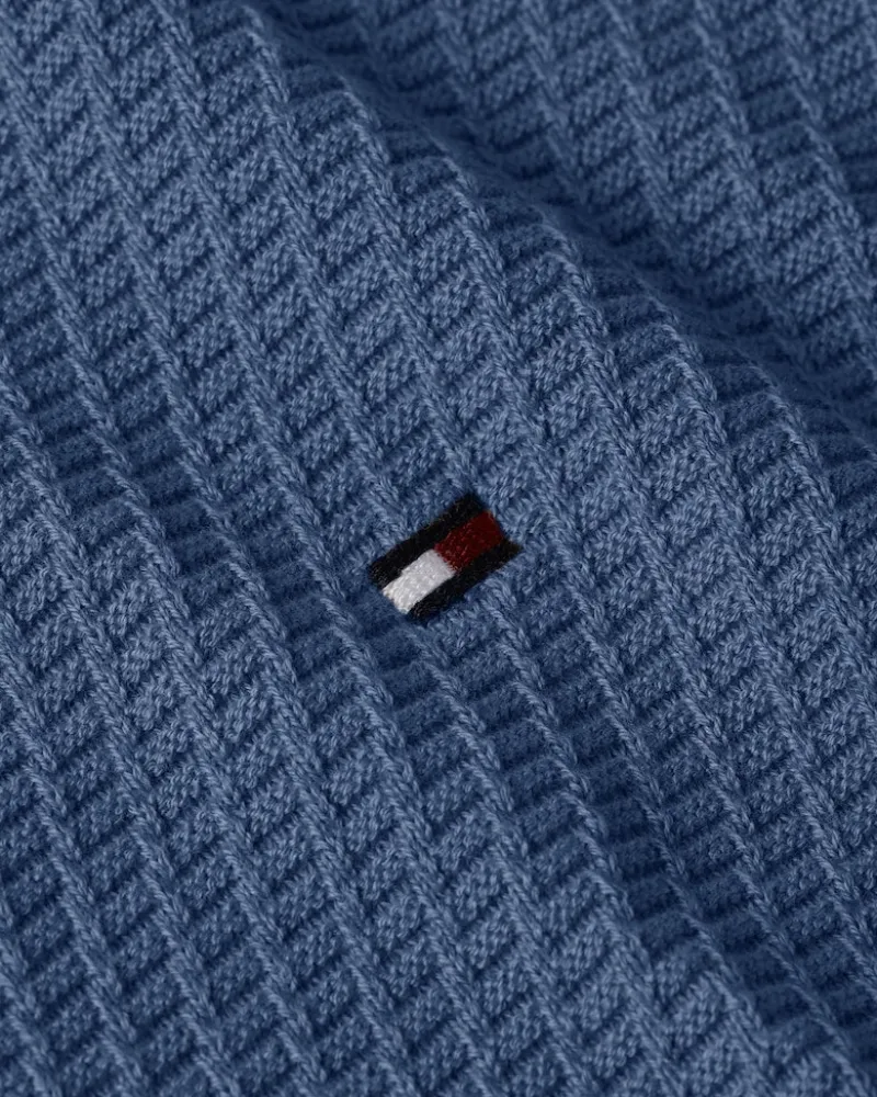 Tommy Hilfiger Pullover & Sweatshirts|Big Boys*RECTANGULAR STRUCTURE CREW NK faded indigo