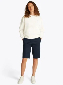 Tommy Hilfiger Pullover & Sweatshirts*REG CONTRAST FLAG SWEATSHIRT ecru