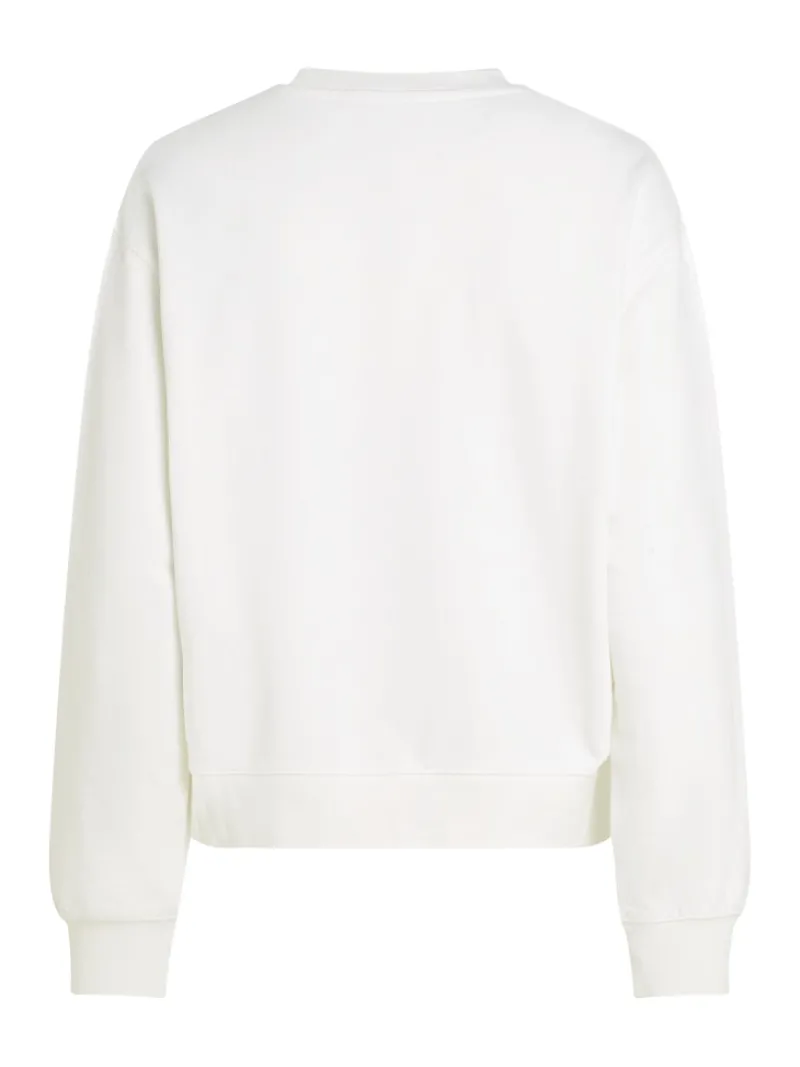 Tommy Hilfiger Pullover & Sweatshirts*REG CONTRAST FLAG SWEATSHIRT ecru