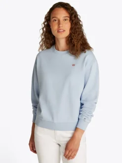 Tommy Hilfiger Pullover & Sweatshirts*REG CONTRAST FLAG SWEATSHIRT breezy blue