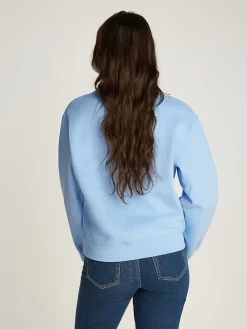 Tommy Hilfiger Pullover & Sweatshirts*REG FLAG ON CHEST CREW-NK vessel blue