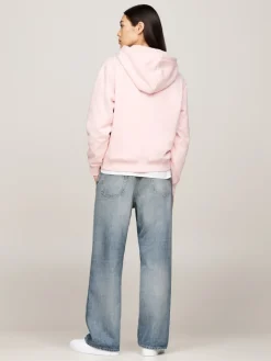 Tommy Hilfiger Pullover & Sweatshirts*REG FLAG ON CHEST HOODIE delicate pink