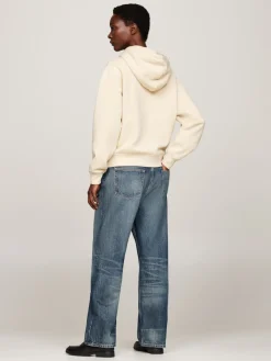 Tommy Hilfiger Pullover & Sweatshirts*REG FLAG ON CHEST HOODIE country ivory