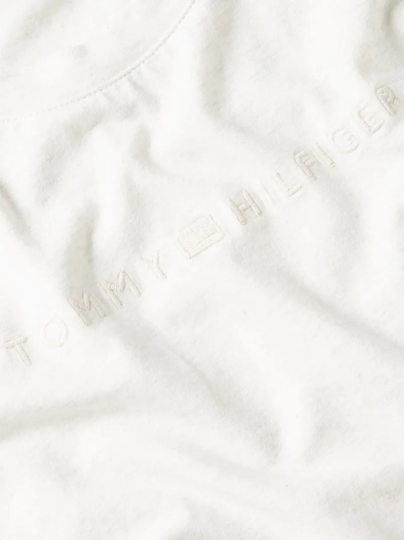 Tommy Hilfiger Shirts*REG FROSTED CORP LOGO C-NK SS white heather