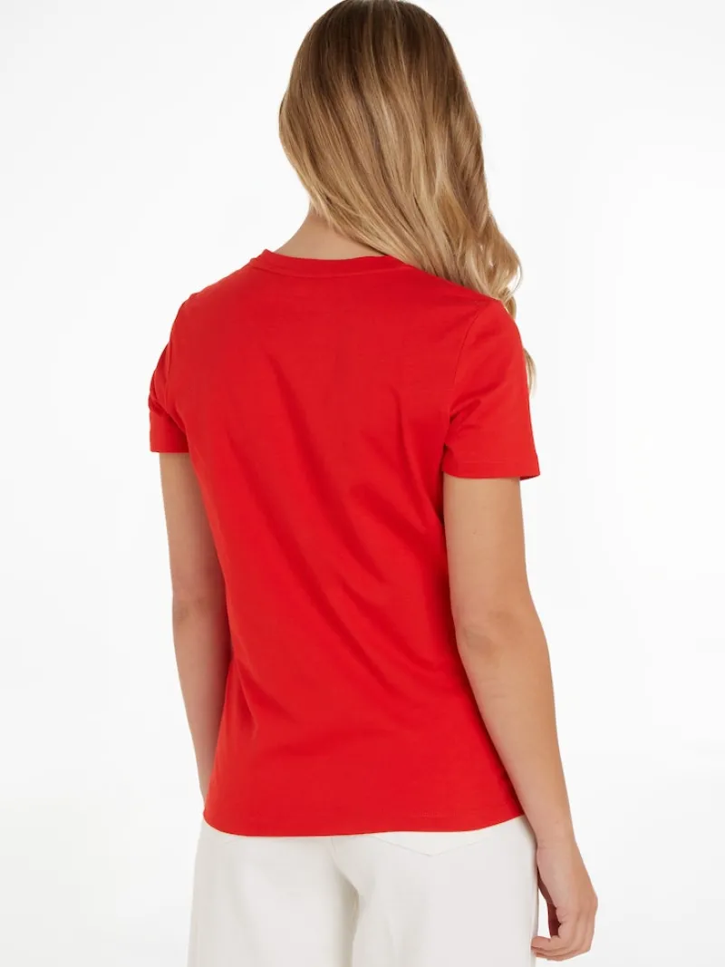 Tommy Hilfiger Shirts*REG HILFIGER VARSITY EMB C-NK SS fireworks