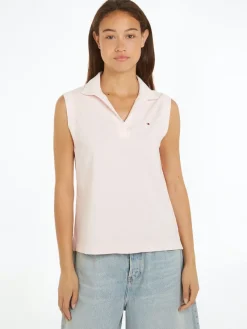 Tommy Hilfiger Shirts*REG MUTED GMD SLEEVELESS POLO whimsy pink