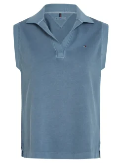 Tommy Hilfiger Shirts*REG MUTED GMD SLEEVELESS POLO blue coal