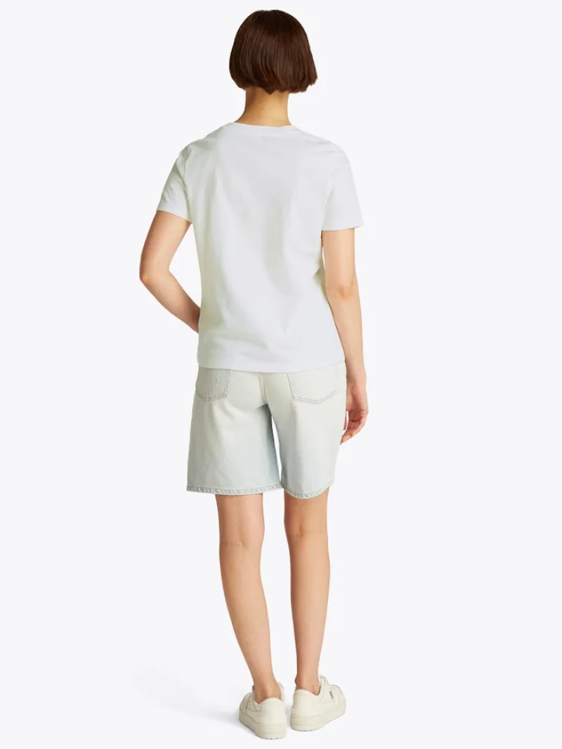 Tommy Hilfiger Shirts*REG SCRIPT C-NK TEE SS ecru