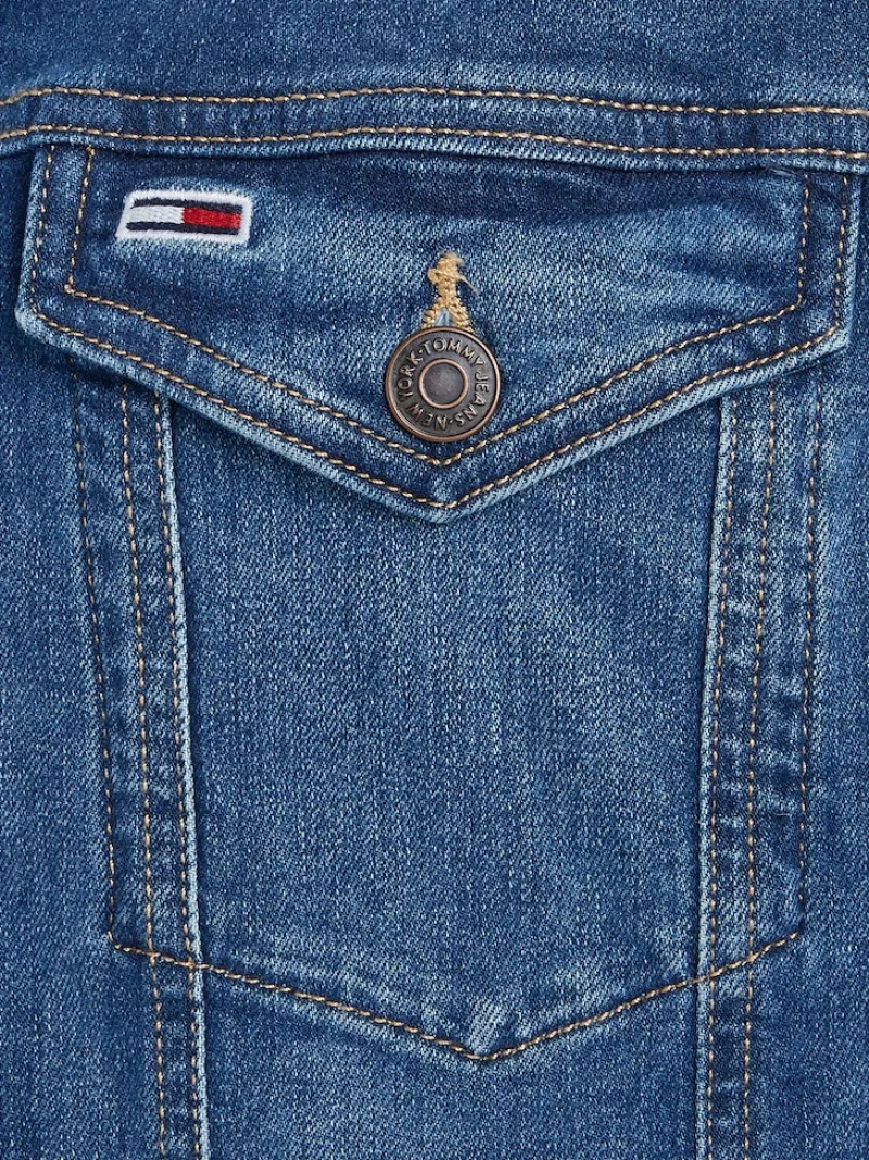 Tommy Jeans Jacken*REG TRUCKER JK WMBS wilson mid blue stretch