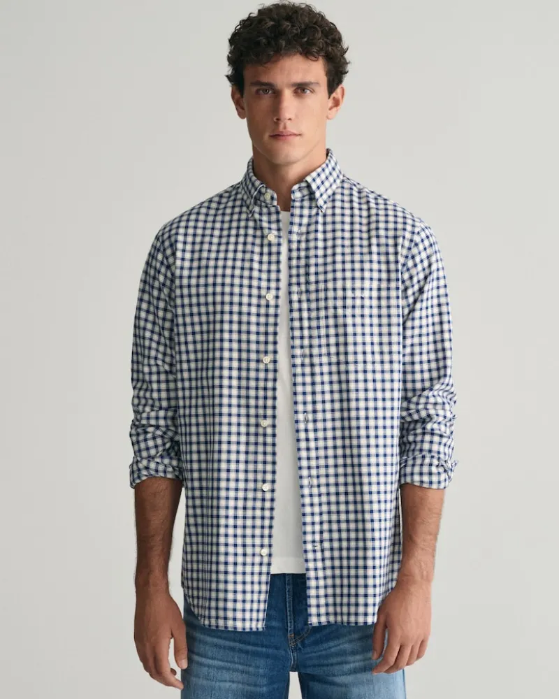 Gant Hemden|Big Boys*Regular Fit Archive Oxford-Hemd mit Karomuster deep blue