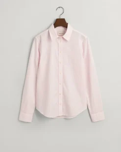 Gant Blusen*Regular Fit Classic Popeline Hemd mit Streifen light pink