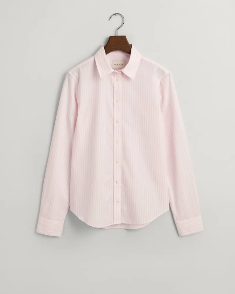 Gant Blusen*Regular Fit Classic Popeline Hemd mit Streifen light pink