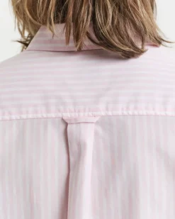 Gant Blusen*Regular Fit Classic Popeline Hemd mit Streifen light pink