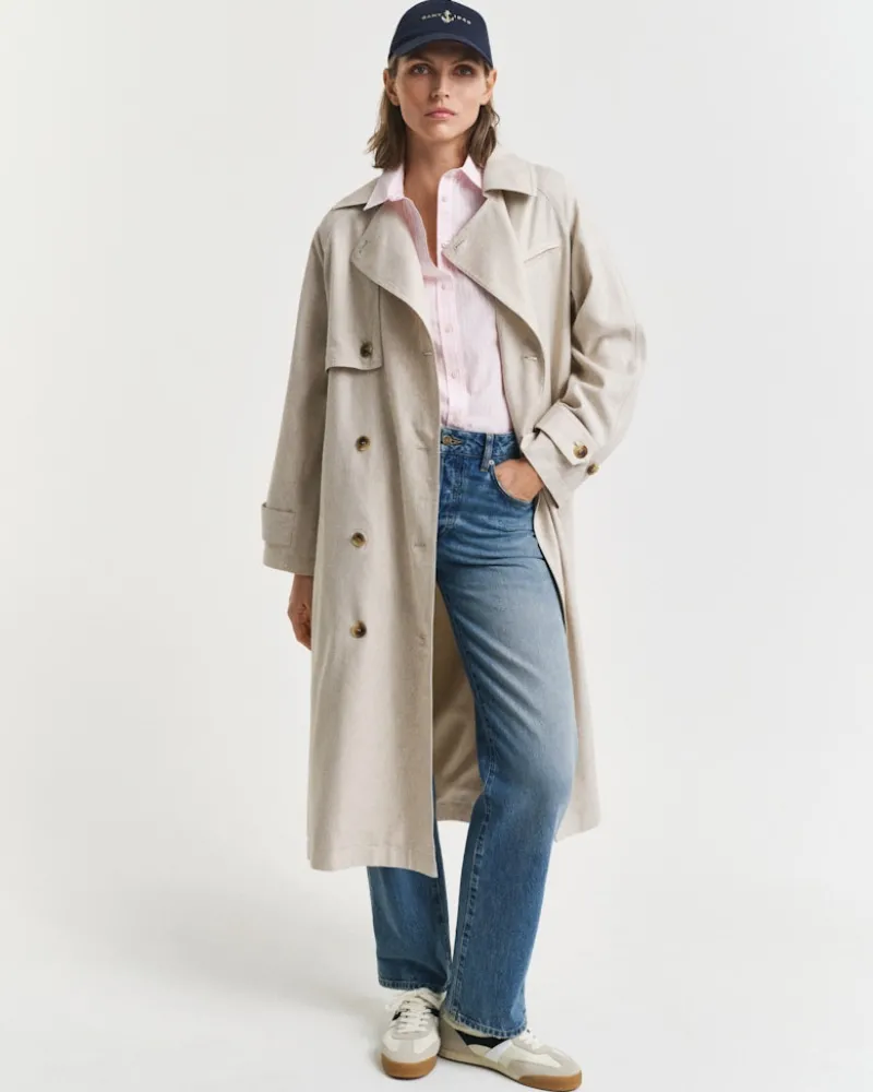 Gant Blusen*Regular Fit Classic Popeline Hemd mit Streifen light pink