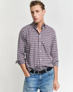 Gant Hemden|Big Boys*Regular Fit Classic Popeline Hemd mit Tartan-Muster white