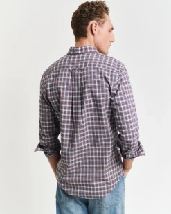 Gant Hemden|Big Boys*Regular Fit Classic Popeline Hemd mit Tartan-Muster white