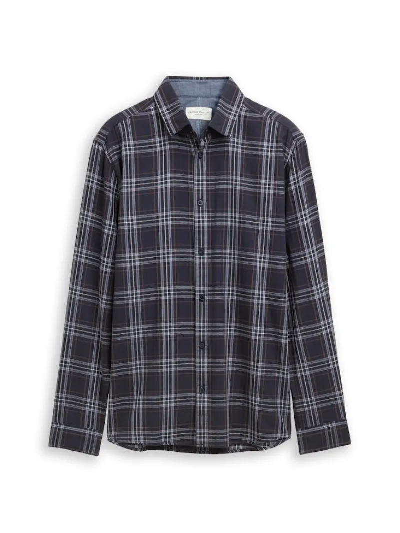 Tom Tailor Hemden|Big Boys*Regular Fit Flanell-Hemd mit Muster navy multicolor check