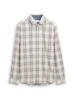 Tom Tailor Hemden|Big Boys*Regular Fit Flanell-Hemd mit Muster white multicolor check
