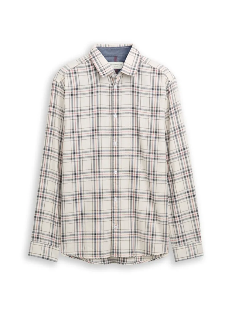 Tom Tailor Hemden|Big Boys*Regular Fit Flanell-Hemd mit Muster white multicolor check