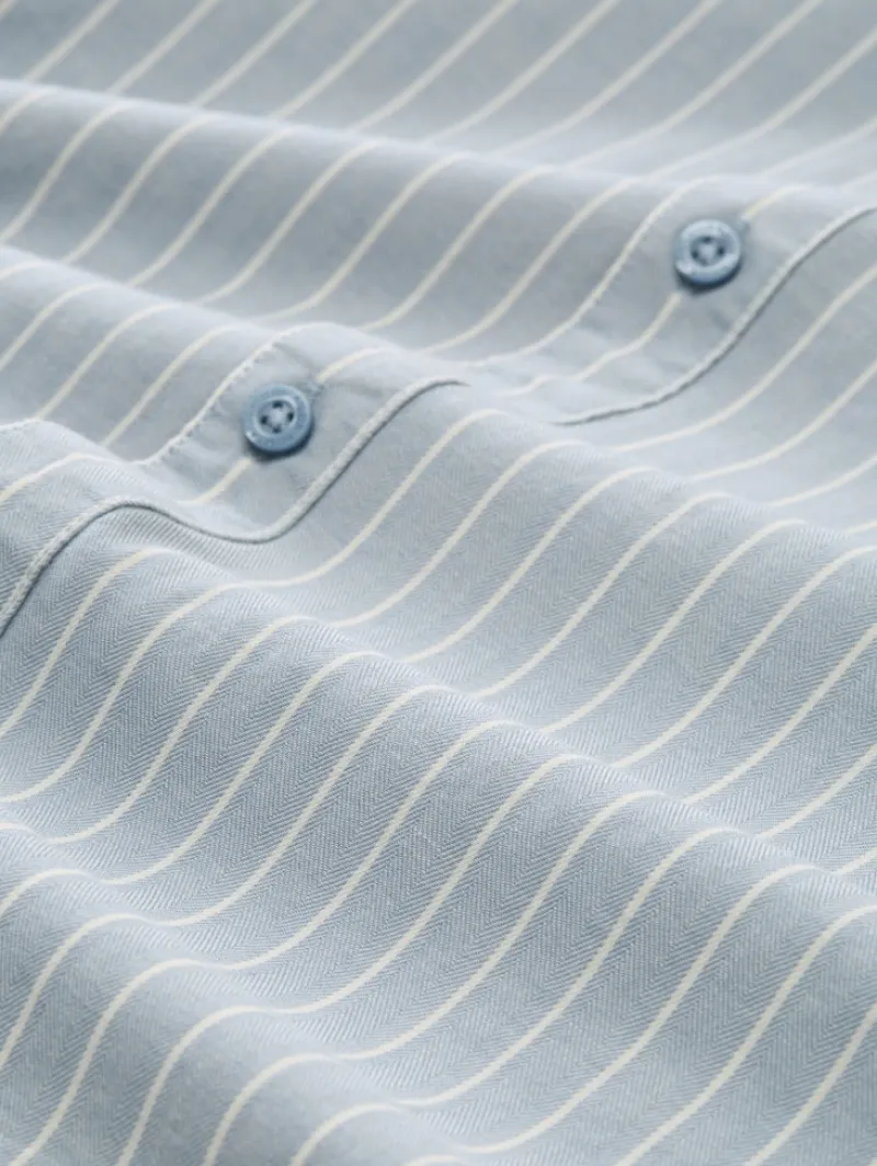 Tom Tailor Hemden|Big Boys*Regular Fit Flanell-Hemd mit Muster light blue fine stripe