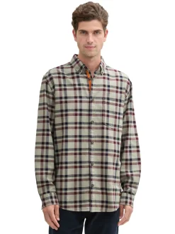 Tom Tailor Hemden|Big Boys*Regular Fit Hemd im Karomuster grass green purple check