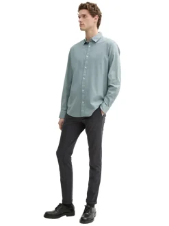 Tom Tailor Hemden|Big Boys*Regular Fit Hemd mit Logo-Stickerei grey mint