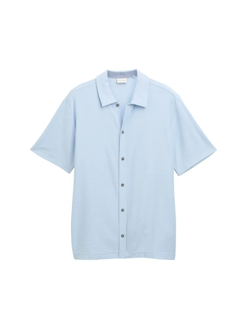 Tom Tailor Hemden|Big Boys*Regular Fit Kurzarmhemd aus Jersey light powder blue