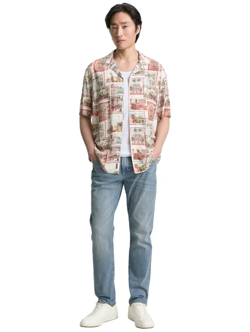 Tom Tailor Hemden|Big Boys*Regular Fit Kurzarmhemd im Hawaii-Look multi color photo design
