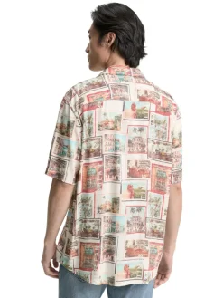 Tom Tailor Hemden|Big Boys*Regular Fit Kurzarmhemd im Hawaii-Look multi color photo design