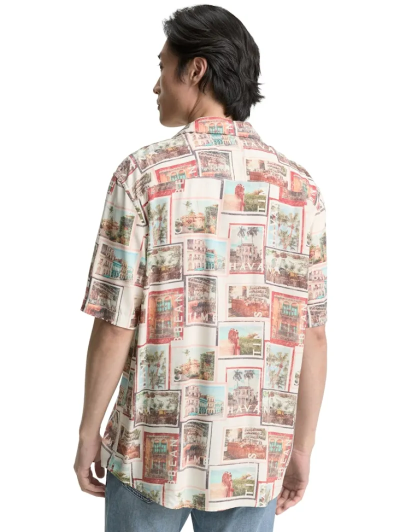 Tom Tailor Hemden|Big Boys*Regular Fit Kurzarmhemd im Hawaii-Look multi color photo design