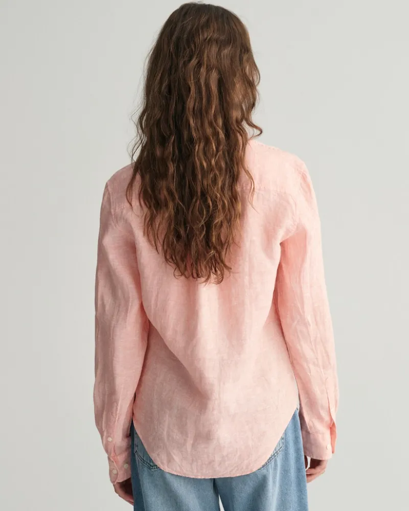 Gant Blusen*Regular Fit Leinen Chambray Bluse peachy pink