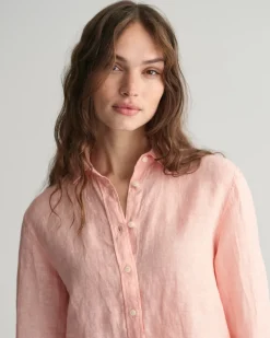 Gant Blusen*Regular Fit Leinen Chambray Bluse peachy pink