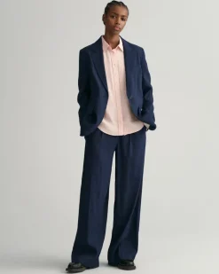 Gant Blusen*Regular Fit Leinen Chambray Bluse guava orange