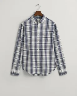 Gant Hemden|Big Boys*Regular Fit Popeline Karohemd eggshell