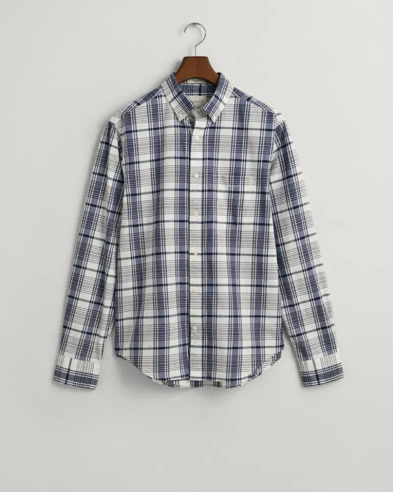 Gant Hemden|Big Boys*Regular Fit Popeline Karohemd eggshell
