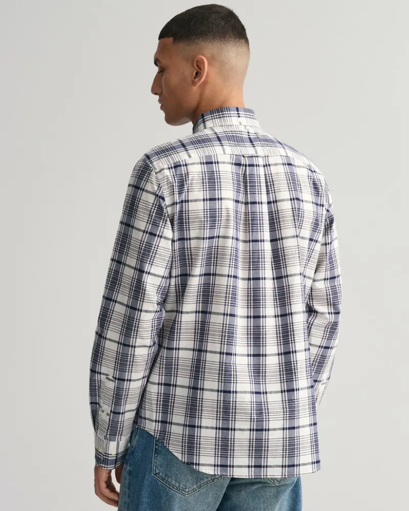Gant Hemden|Big Boys*Regular Fit Popeline Karohemd eggshell