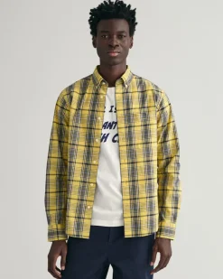 Gant Hemden|Big Boys*Regular Fit Popeline Karohemd parchment yellow