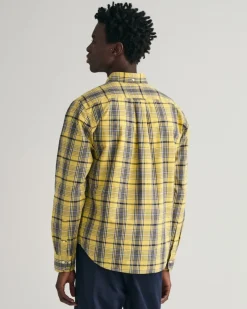 Gant Hemden|Big Boys*Regular Fit Popeline Karohemd parchment yellow