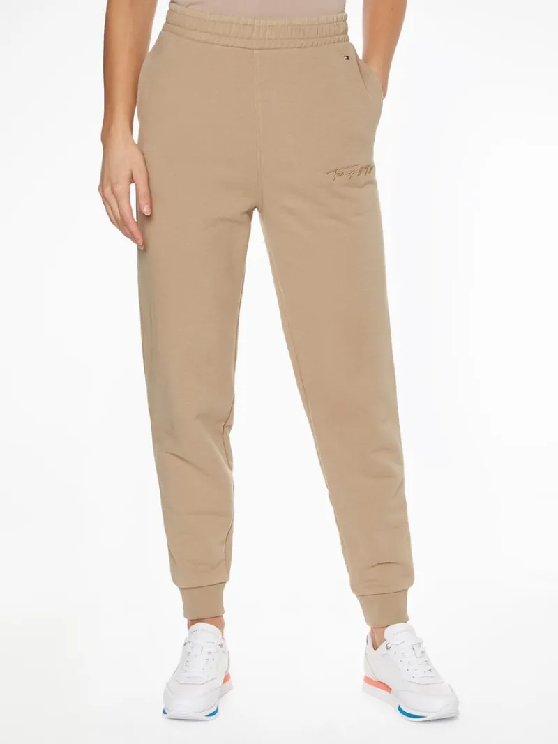 Tommy Hilfiger Hosen*REGULAR SCRIPT SWEATPANTS Beige