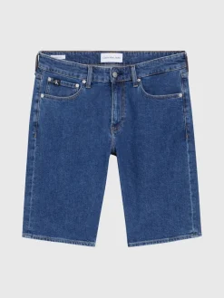 Calvin Klein Jeans Shorts*REGULAR SHORT CKUNFILTERED denim dark