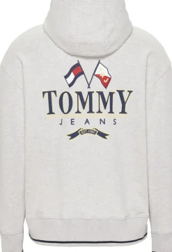 Tommy Jeans Pullover & Sweatshirts*RELAXED FIT SKATER-HOODIE MIT LOGO silver grey