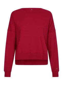 Tommy Hilfiger Pullover & Sweatshirts*RELAXED SCRIPT OPEN-NK raspberry juice