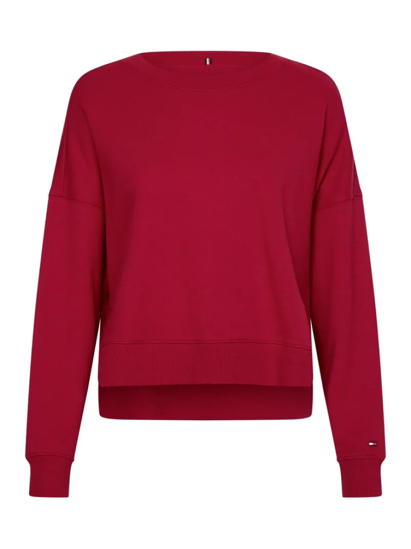 Tommy Hilfiger Pullover & Sweatshirts*RELAXED SCRIPT OPEN-NK raspberry juice