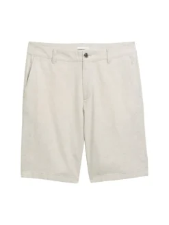 Tom Tailor Denim Shorts*Relaxed Shorts mit Leinenanteil beige abbey stone chambray