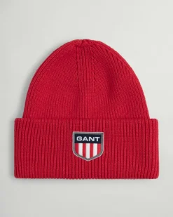 Gant Accessoires*Retro Shield Beanie bright red