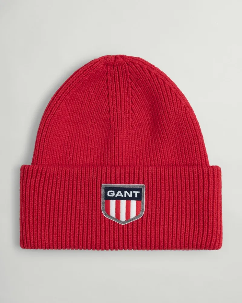 Gant Accessoires*Retro Shield Beanie bright red