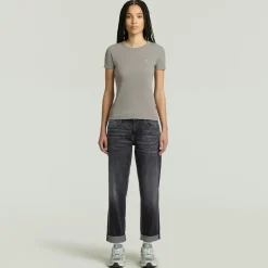 G-star Raw Shirts*Rib cap sleeve wmn wild dove