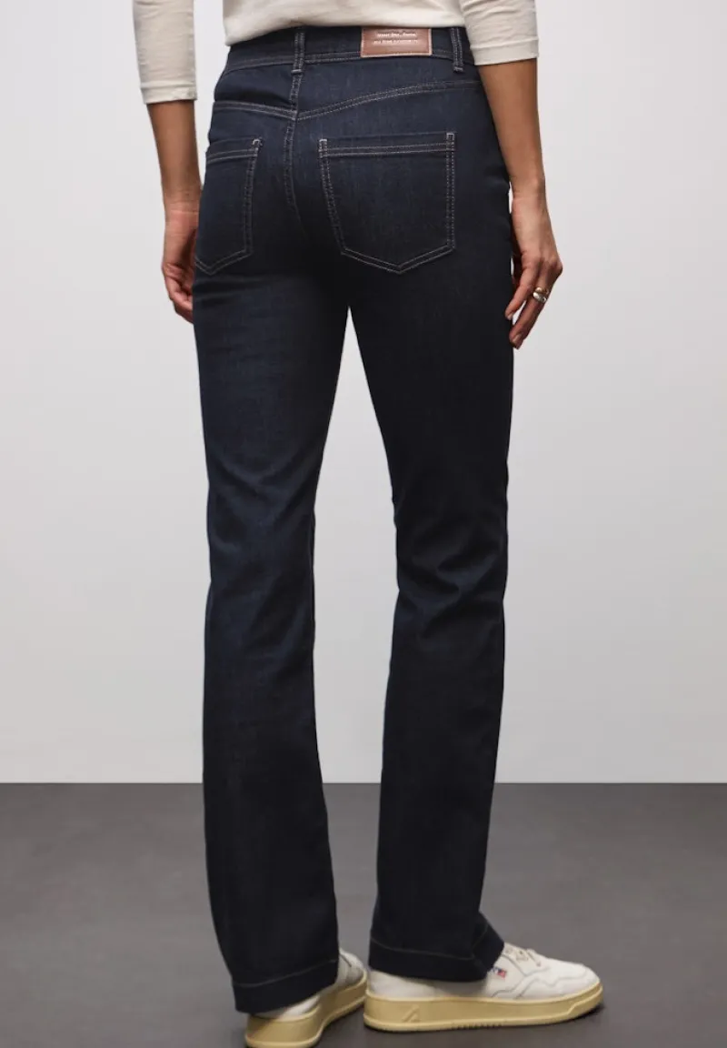 Street One Jeans*Rinsed Bootcut Jeans rinsed dark blue